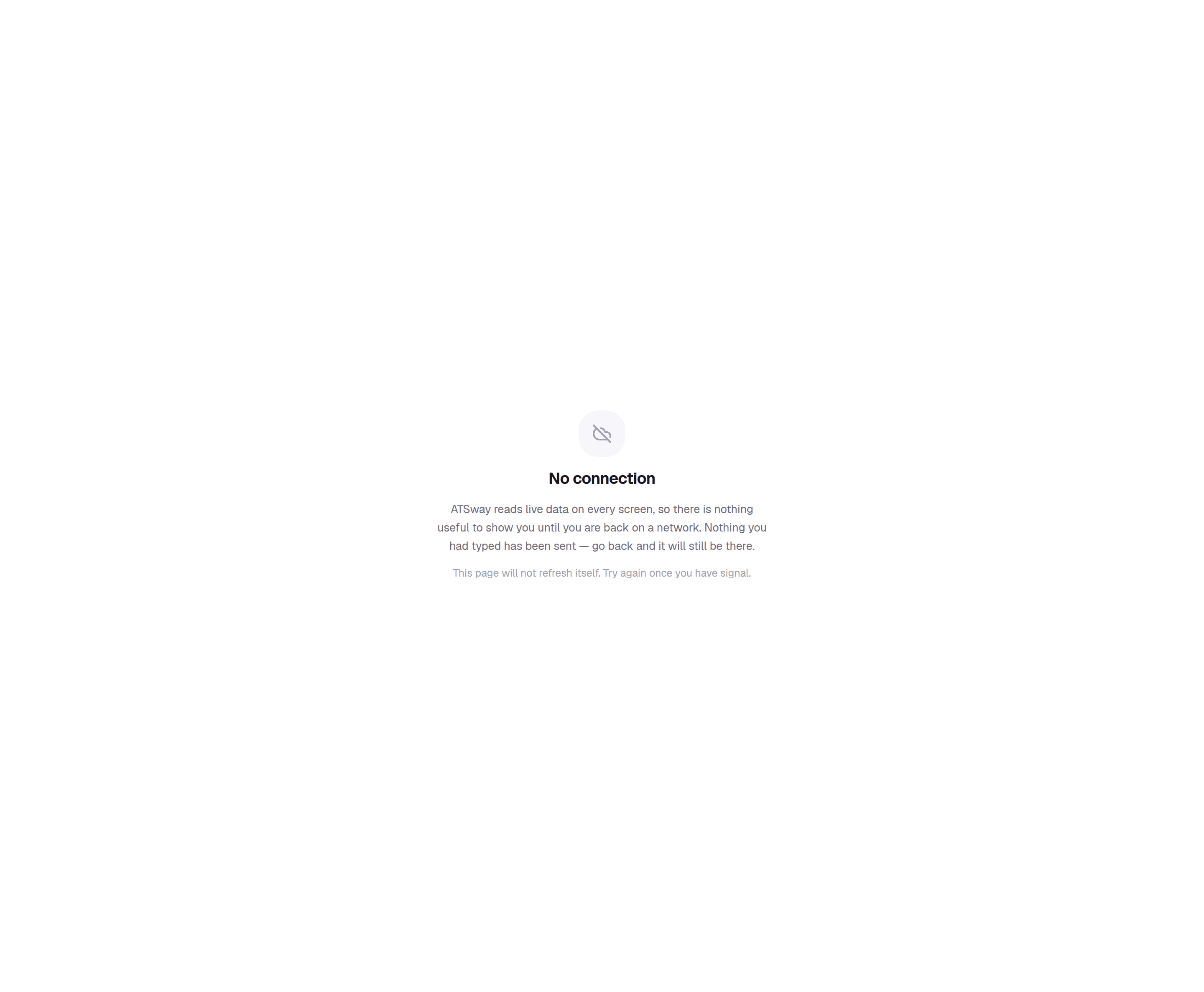 A candidate profile in ATSway